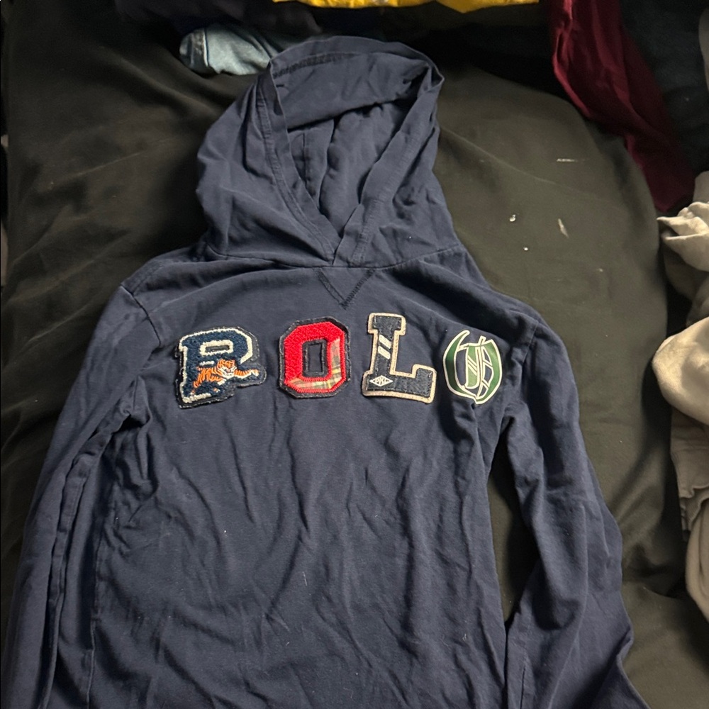 Polo by Ralph Lauren Kids Navy Long Sleeve Hoodie